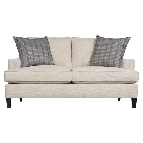 Addison White/Cream Fabric Loveseat - Ornate Home