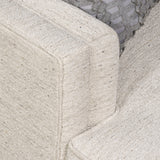 Addison White/Cream Fabric Loveseat - Ornate Home