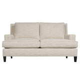 Addison White/Cream Fabric Loveseat - Ornate Home