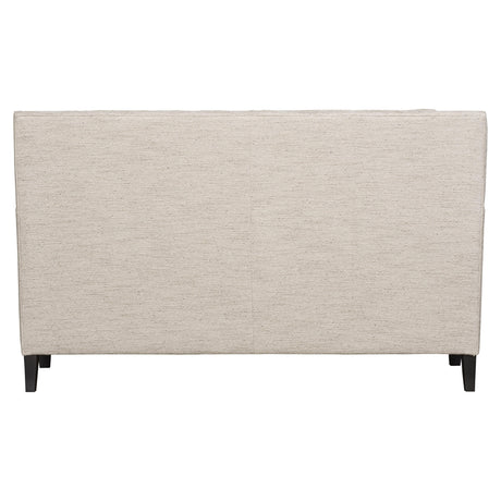 Addison White/Cream Fabric Loveseat - Ornate Home