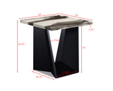 Adea Black/White/Brown Faux Marble 3-Piece Coffee Table Set - Ornate Home
