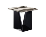 Adea Black/White/Brown Faux Marble 3-Piece Coffee Table Set - Ornate Home
