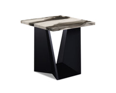 Adea Black/White/Brown Faux Marble 3-Piece Coffee Table Set - Ornate Home