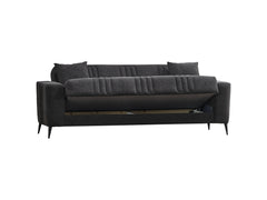 Adela Anthracaite Convertible Sofa - Ornate Home