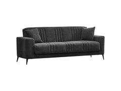 Adela Anthracite 3-pieces (Sofa & Loveseat & Chair) Living Room Set - Ornate Home