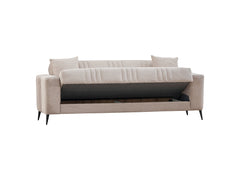 Adela Cream Convertible Sofa - Ornate Home