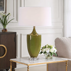 Adela Moss Green Table Lamp - Ornate Home