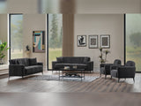 Adela Anthracite 3-pieces (Sofa & Loveseat & Chair) Living Room Set