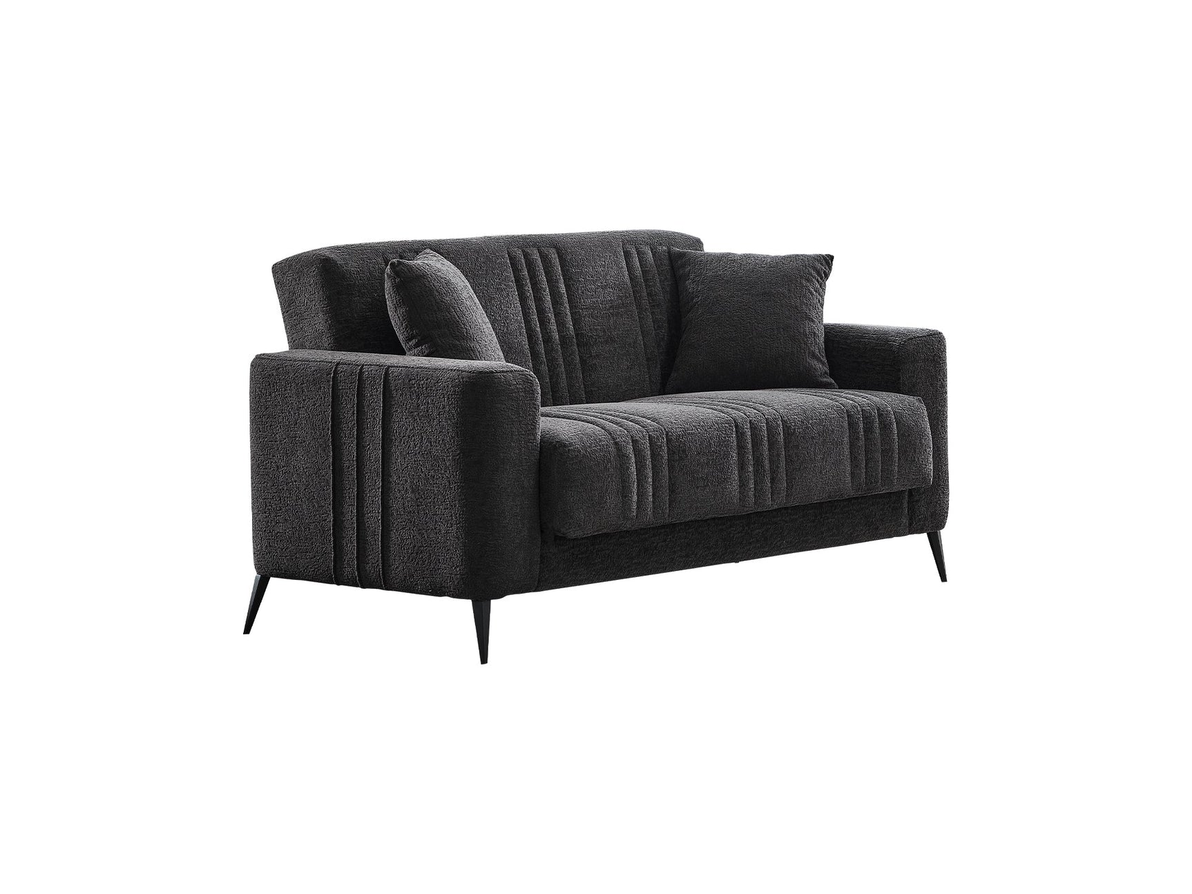 Adela Anthracite 3-pieces (Sofa & Loveseat & Chair) Living Room Set