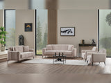 Adela Cream 3-pieces (Sofa & Loveseat & Chair) Living Room Set