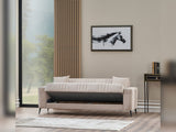 Adela Cream Convertible Sofa