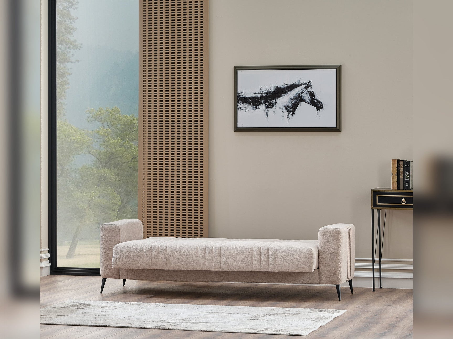 Adela Cream 3-pieces (Sofa & Loveseat & Chair) Living Room Set