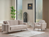 Adela Cream Convertible Sofa