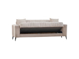 Adela Cream Convertible Sofa