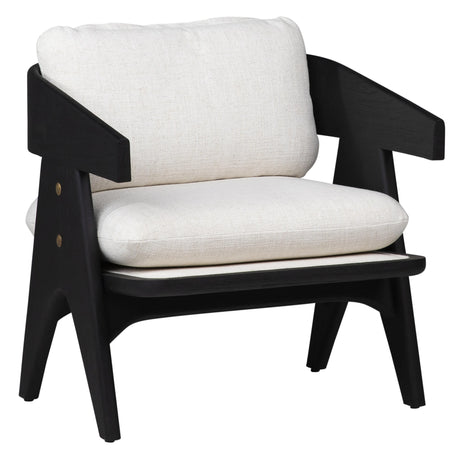 Adelaide Black/Off White Occasional Chair - Ornate Home