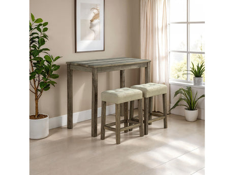 Adelaide Brown/Beige 3 Pc. Counter Ht. Table Set - Ornate Home