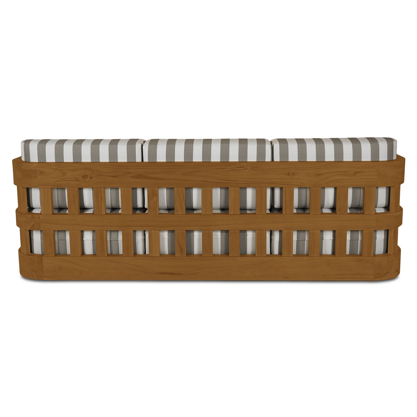 Adelaide Brown Stripe Outdoor Sofa - Ornate Home