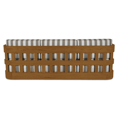 Adelaide Brown Stripe Outdoor Sofa - Ornate Home