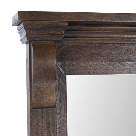 Adelaide Cocoa Brown Floor Mirror - Ornate Home