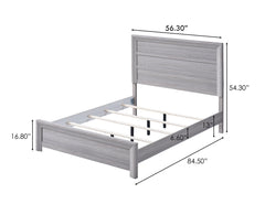 Adelaide Driftwood Full Panel Bed - Ornate Home