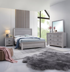 Adelaide Driftwood King Panel Bed - Ornate Home