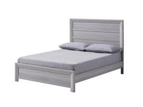 Adelaide Driftwood Queen Panel Bed - Ornate Home