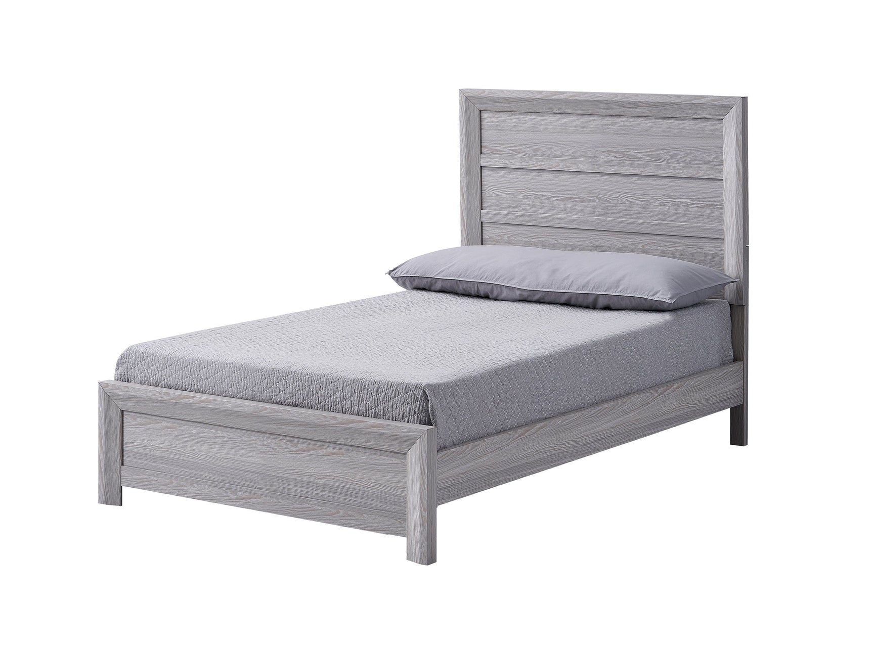 Adelaide Driftwood Twin Panel Bed - Ornate Home