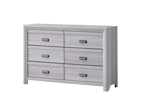Adelaide Driftwood Upholstered Panel Bedroom Set - Ornate Home
