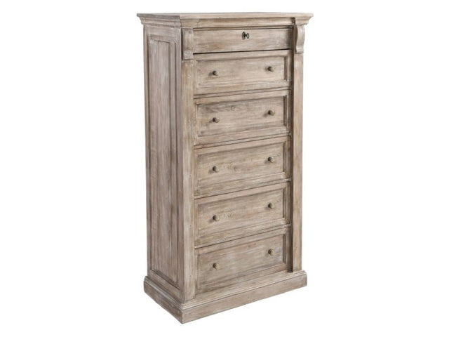 Adelaide Natural Whitewash Chest - Ornate Home
