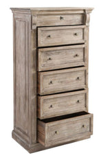 Adelaide Natural Whitewash Chest - Ornate Home