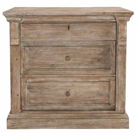 Adelaide Natural Whitewash Nightstand - Ornate Home