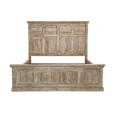 Adelaide Natural Whitewash Queen Bed - Ornate Home