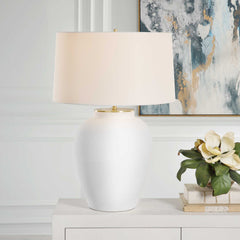 Adelaide White Table Lamp - Ornate Home