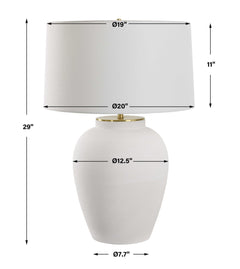 Adelaide White Table Lamp - Ornate Home