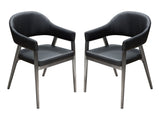 Adele  Black Accent Chairs (Set of 2) - Ornate Home