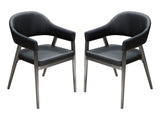 Adele  Black Dining Chairs (Set of 2) - Ornate Home