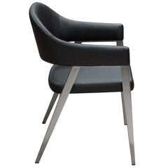 Adele  Black Dining Chairs (Set of 2) - Ornate Home
