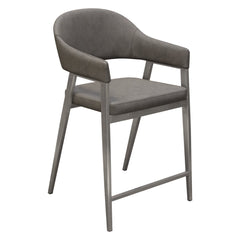 Adele Grey Counter Height Chairs (Set of 2) - Ornate Home