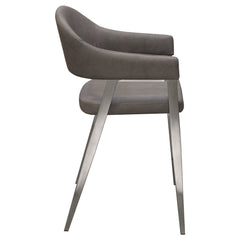 Adele Grey Counter Height Chairs (Set of 2) - Ornate Home