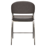 Adele Grey Counter Height Chairs (Set of 2) - Ornate Home