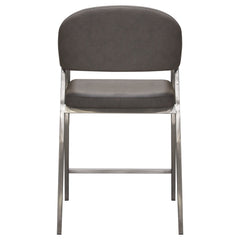 Adele Grey Counter Height Chairs (Set of 2) - Ornate Home