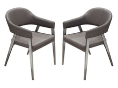 Adele Grey Dining Chairs (Set of 2) - Ornate Home