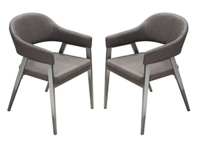 Adele Grey Dining Chairs (Set of 2) - Ornate Home