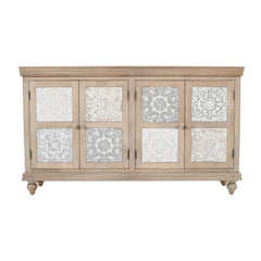 Adele White Accent Cabinet - Ornate Home
