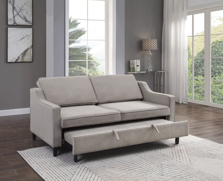 Adelia Cobblestone Studio Sofa with Pull-out Bed - Ornate Home