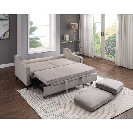 Adelia Cobblestone Studio Sofa with Pull-out Bed - Ornate Home