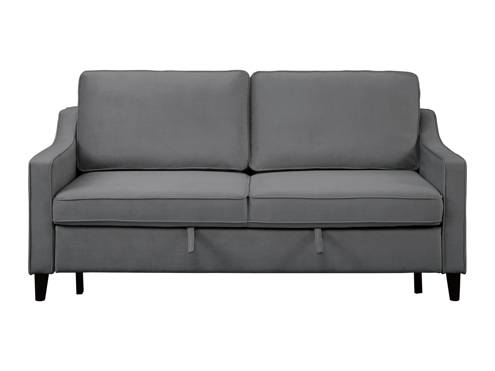 Adelia Dark Gray Studio Sofa with Pull-out Bed - Ornate Home