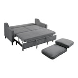 Adelia Dark Gray Studio Sofa with Pull-out Bed - Ornate Home