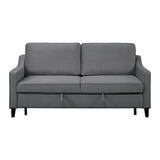 Adelia Dark Gray Studio Sofa with Pull-out Bed - Ornate Home