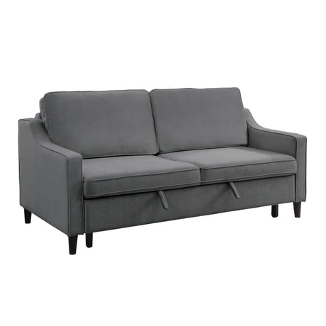 Adelia Dark Gray Studio Sofa with Pull-out Bed - Ornate Home